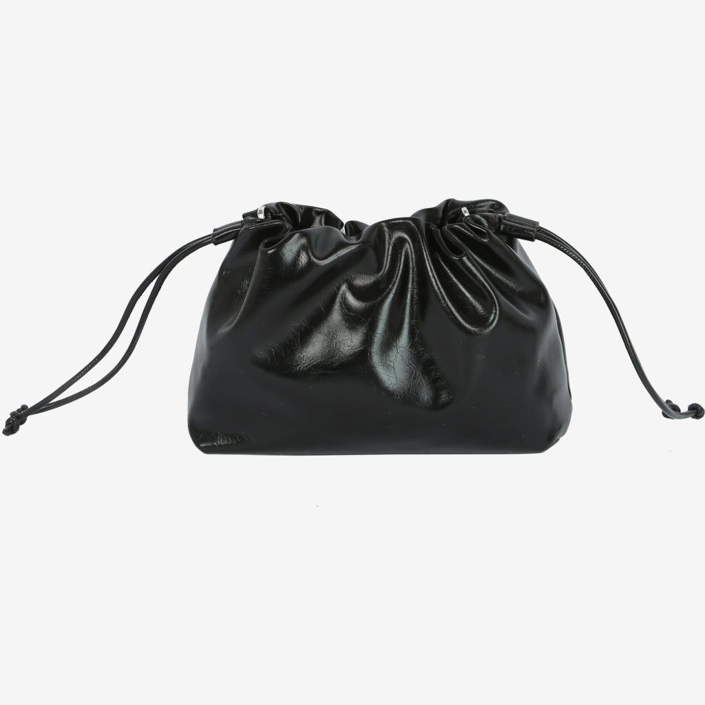 HVISK ARCANE LACQUER Shoulder Bag 009 Black