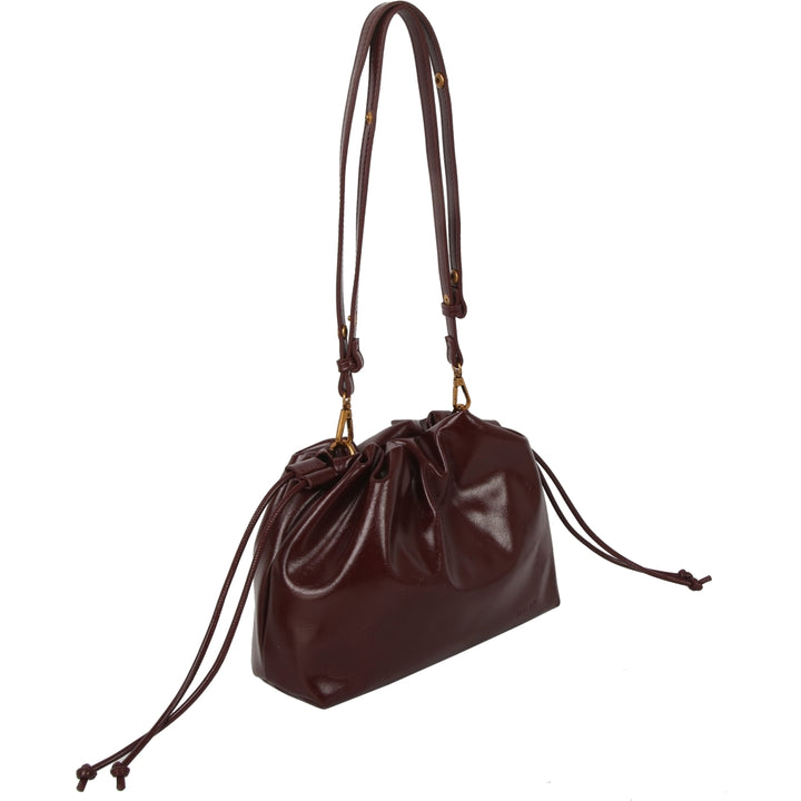 HVISK ARCANE RAW STRUCTURE Handle Bag 508 Deep Burgundy