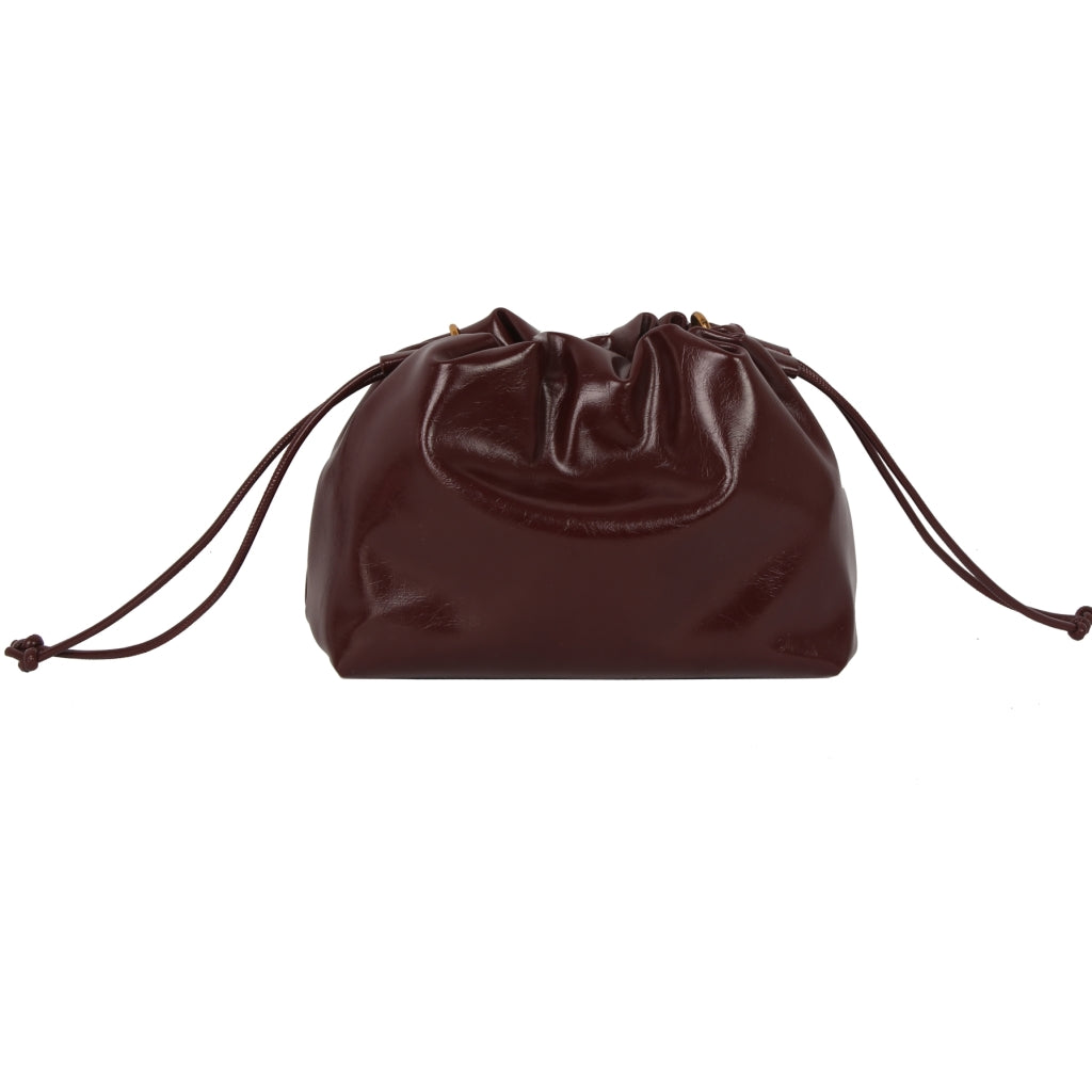 HVISK ARCANE RAW STRUCTURE Handle Bag 508 Deep Burgundy