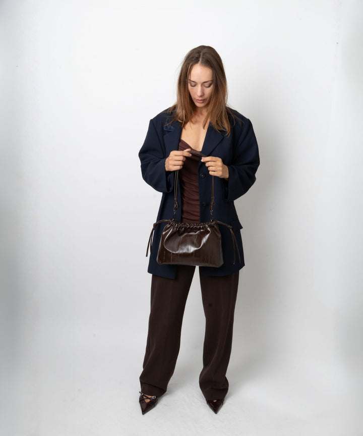 HVISK ARCANE STROKE STRUCTURE Handle Bag 485 Espresso
