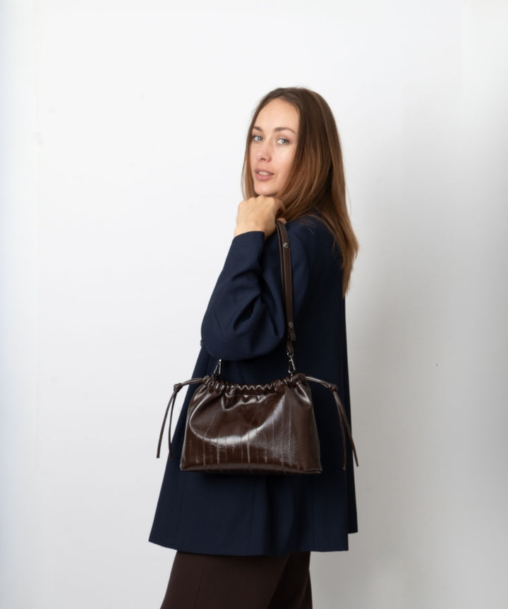 HVISK ARCANE STROKE STRUCTURE Handle Bag 485 Espresso