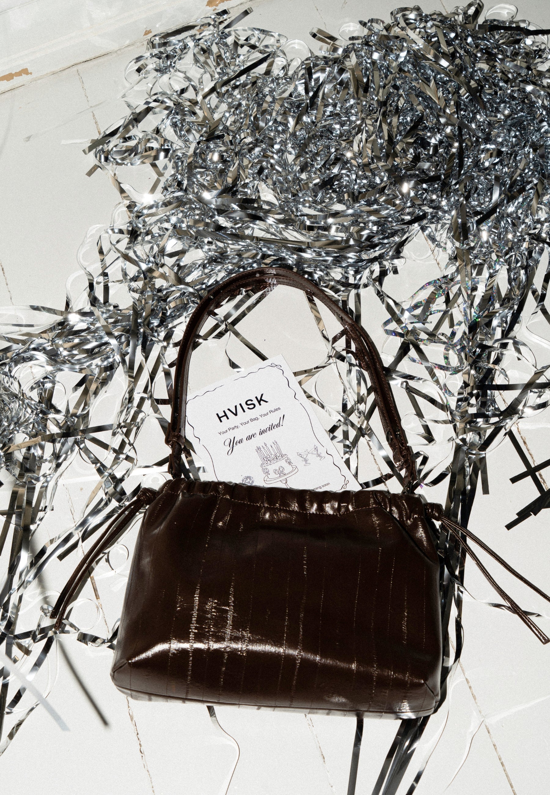 HVISK ARCANE STROKE STRUCTURE Handle Bag 485 Espresso