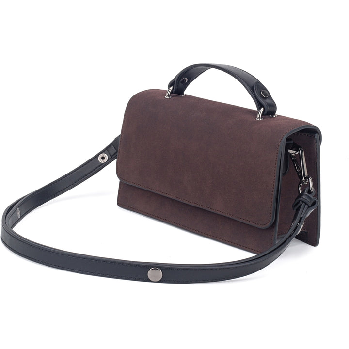 HVISK ARIA BRUSH STRUCTURE MIX Crossbody 514 Umber Brown / Black