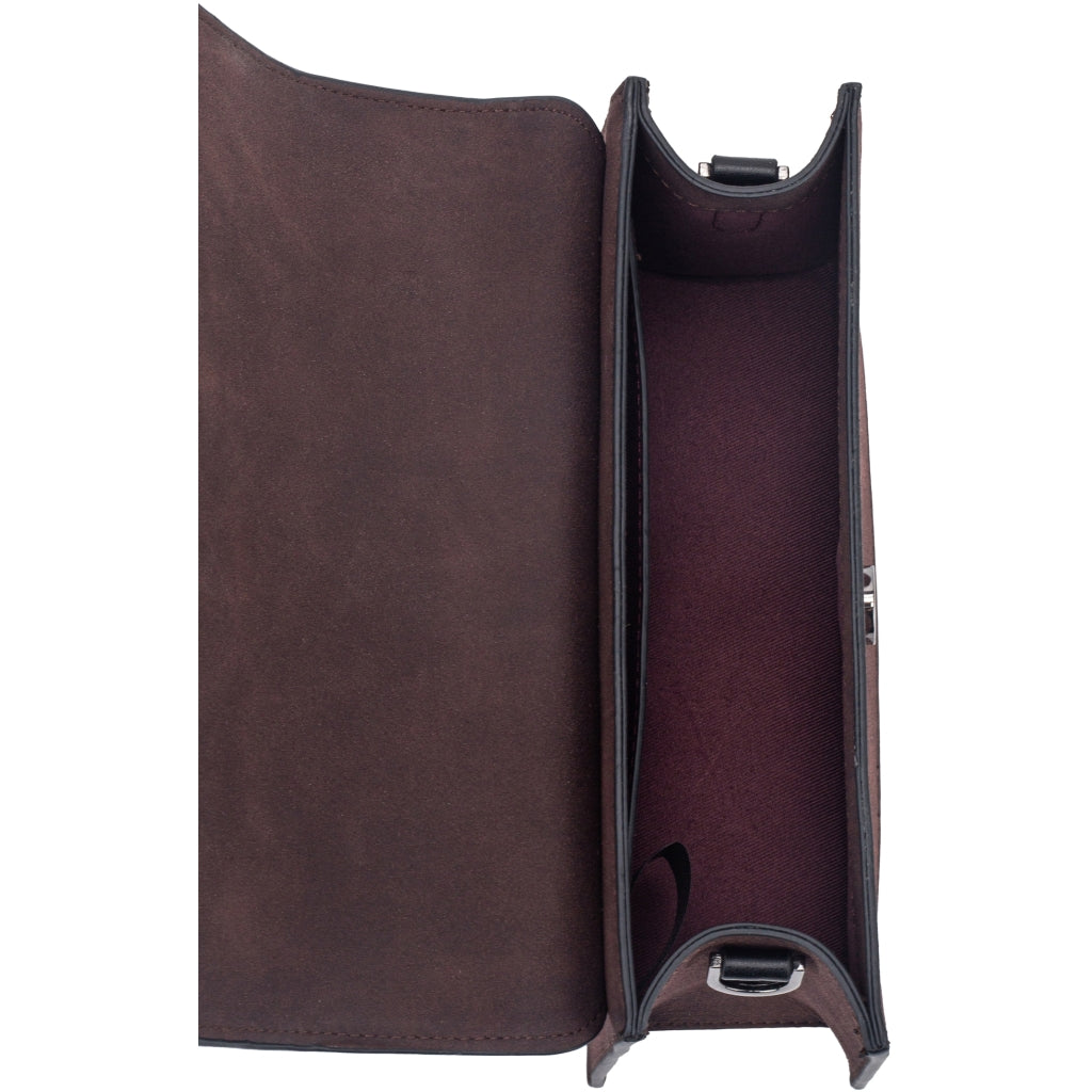 HVISK ARIA BRUSH STRUCTURE MIX Crossbody 514 Umber Brown / Black