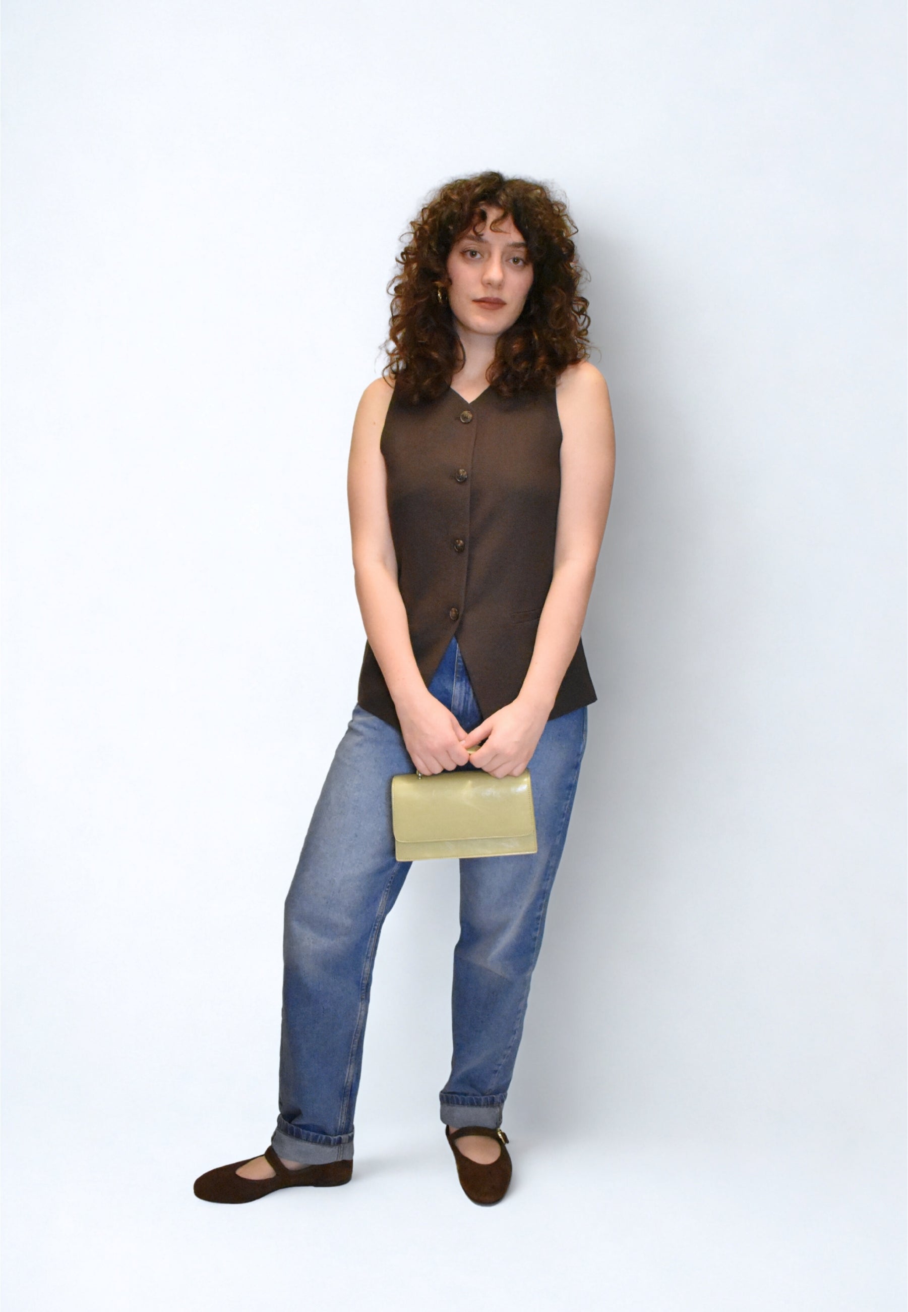 HVISK ARIA GLOSSY STRUCTURE Crossbody 492 Matcha Green