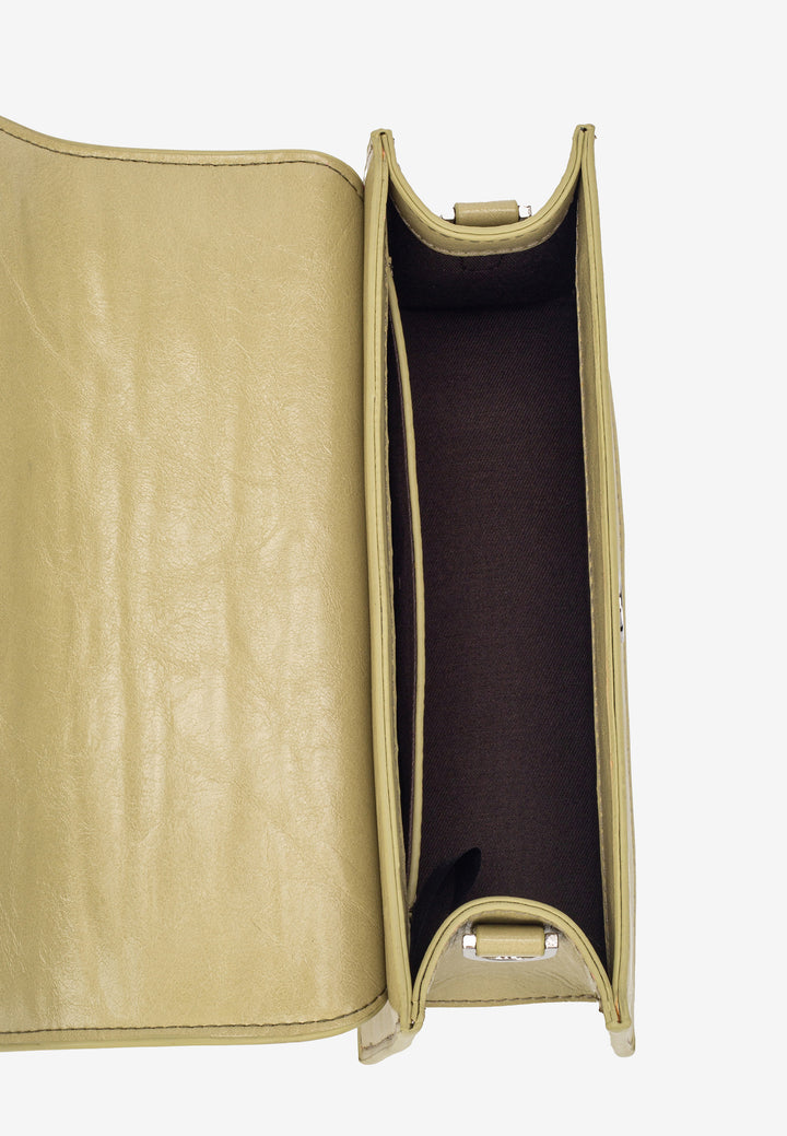 HVISK ARIA GLOSSY STRUCTURE Crossbody 492 Matcha Green