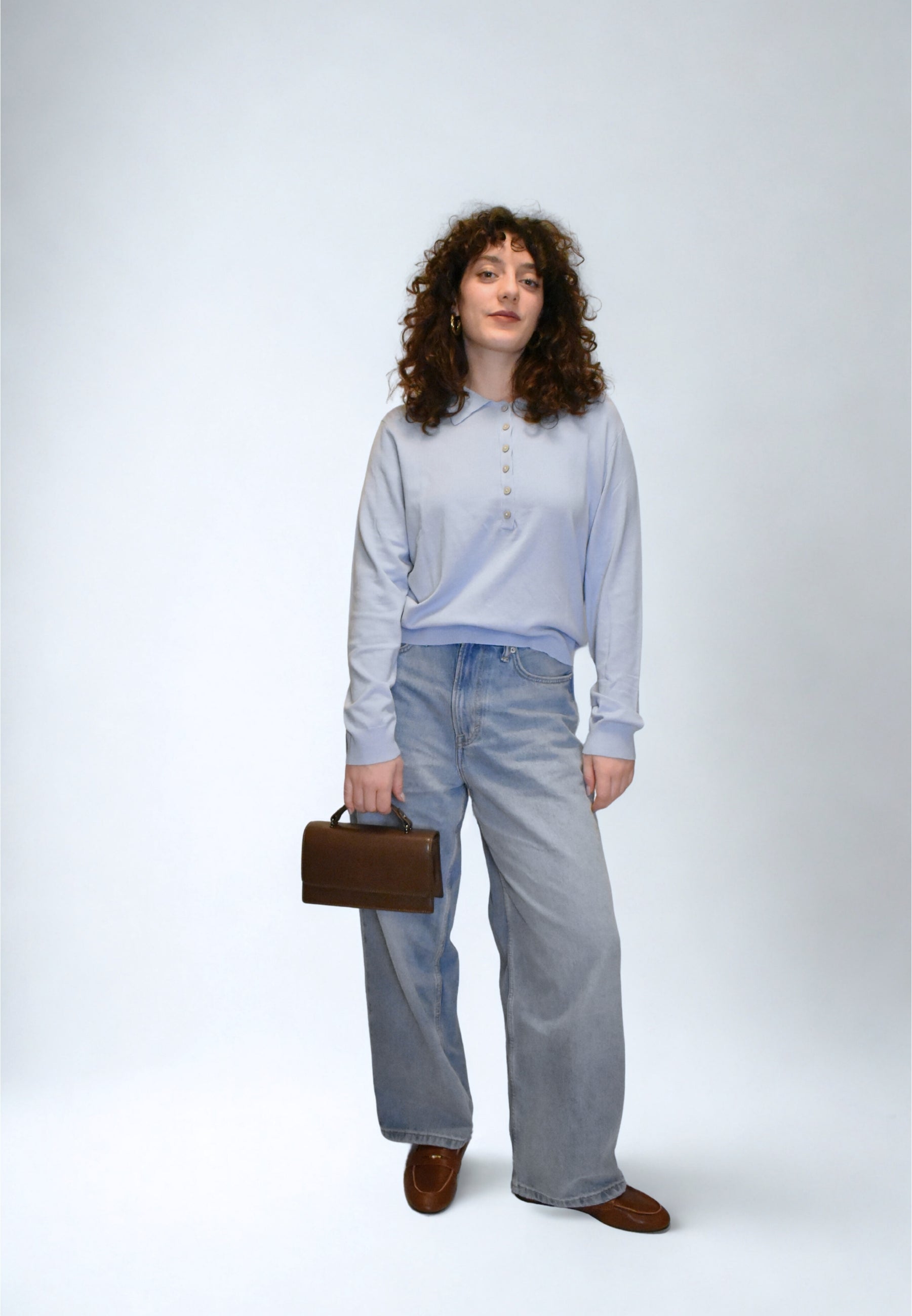 HVISK ARIA GLOSSY STRUCTURE Crossbody 496 Cocoa