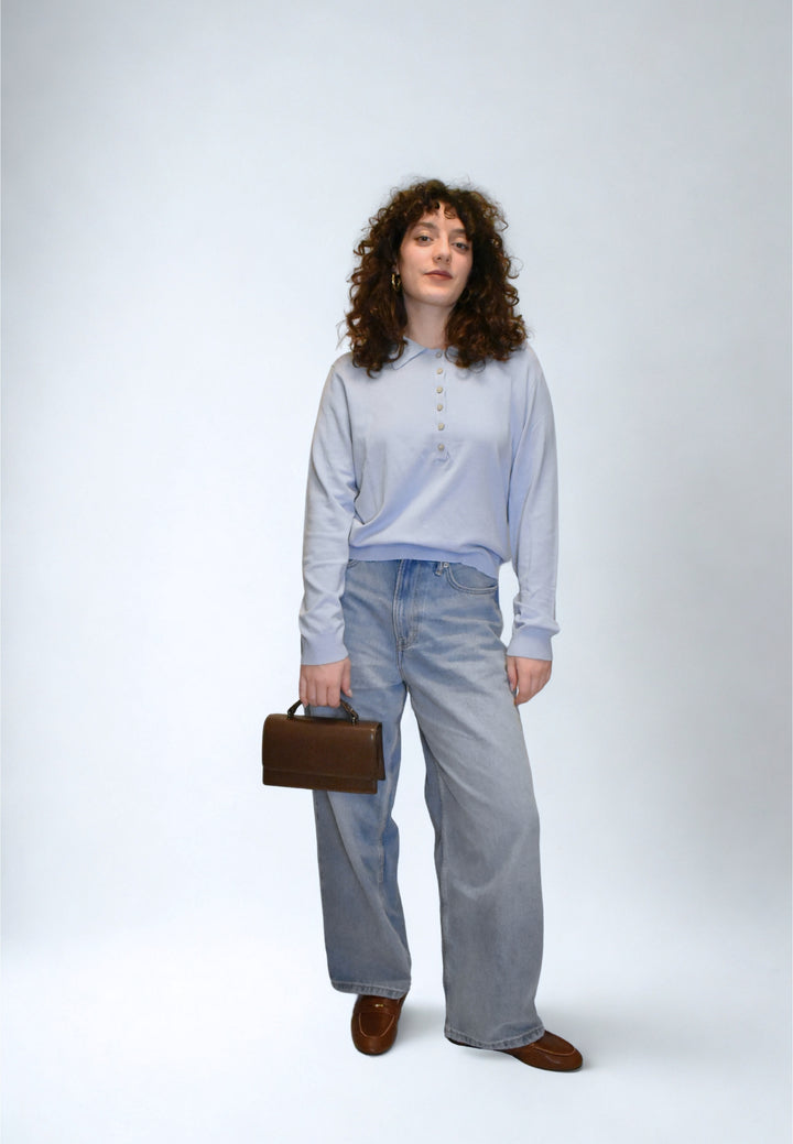 HVISK ARIA GLOSSY STRUCTURE Crossbody 496 Cocoa