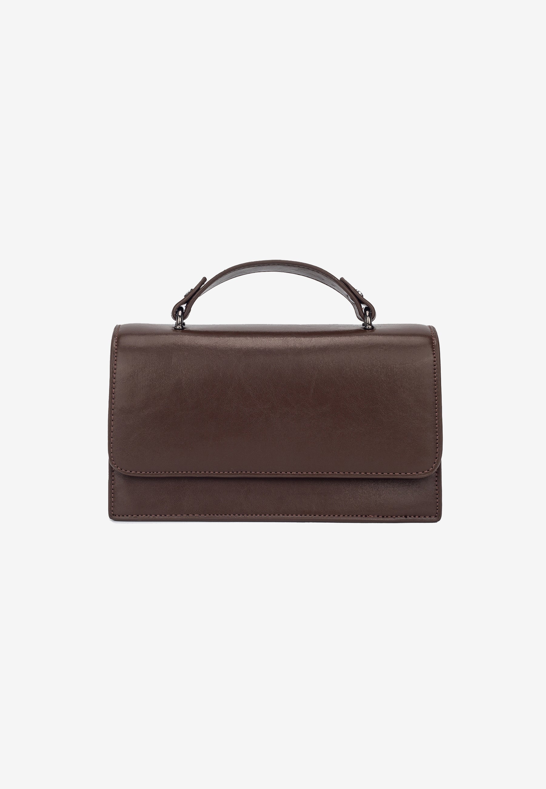 HVISK ARIA GLOSSY STRUCTURE Crossbody 496 Cocoa