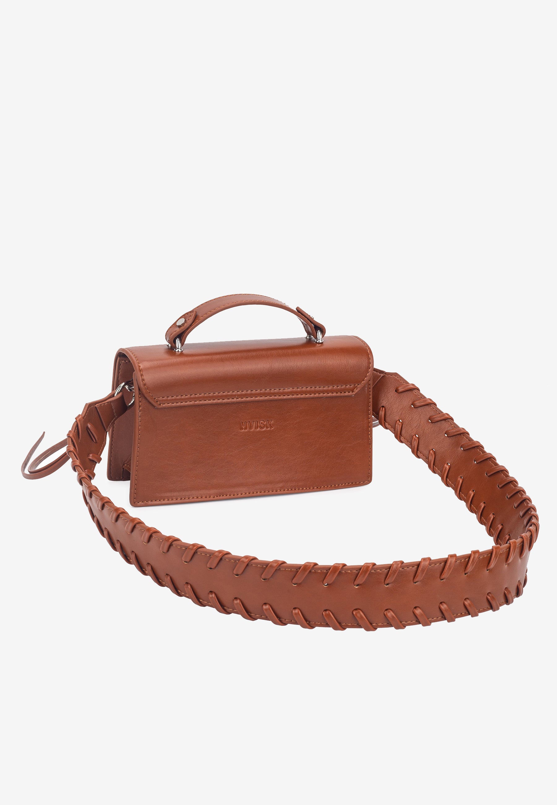 HVISK ARIA GLOSSY STRUCTURE Crossbody 499 Brown Amber