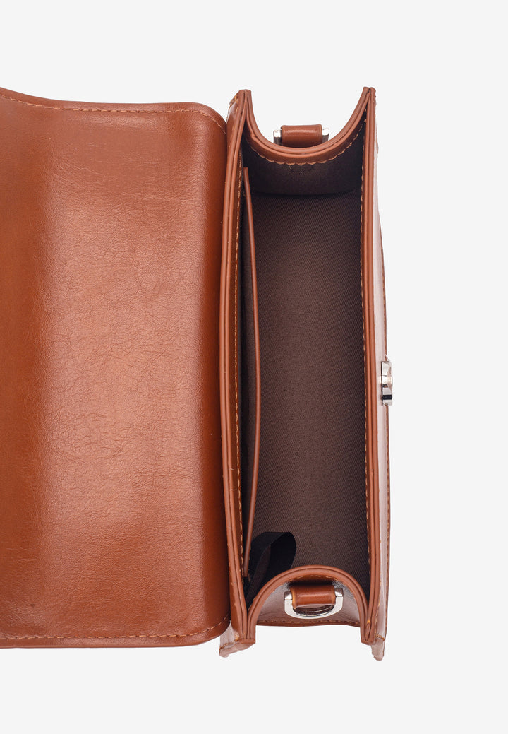 HVISK ARIA GLOSSY STRUCTURE Crossbody 499 Brown Amber