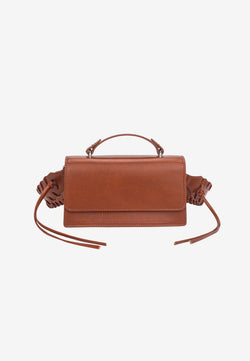 HVISK ARIA GLOSSY STRUCTURE Crossbody 499 Brown Amber