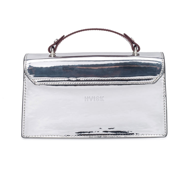 HVISK ARIA MIRROR GLOSS STRUCTURE Crossbody 511 Silver Maroon