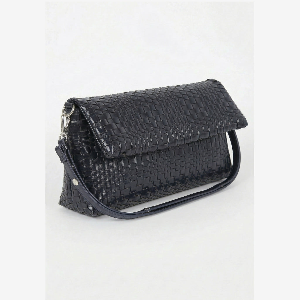 HVISK ARLENE BRAIDED Handbag 0004 NAVY BLUE