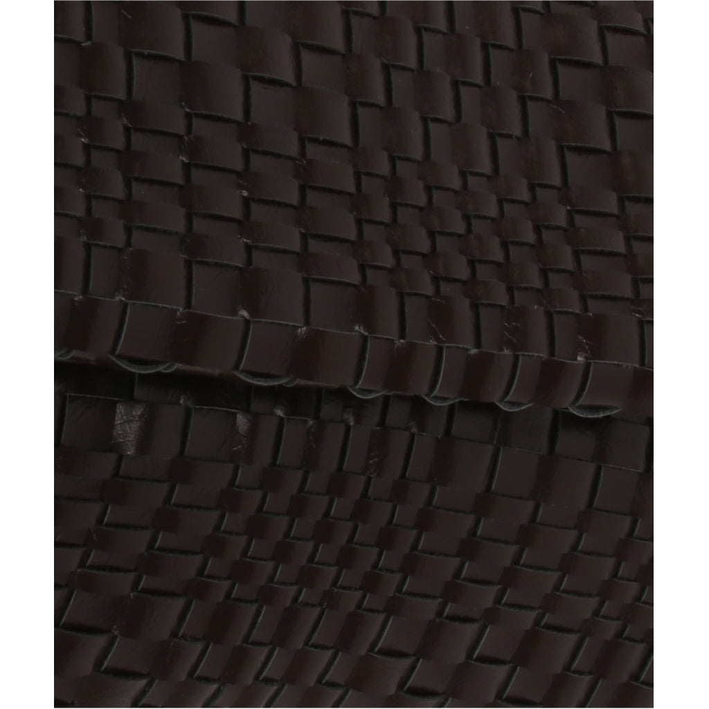HVISK ARLENE BRAIDED RAW STRUCTURE Clutch 507 Umber Brown