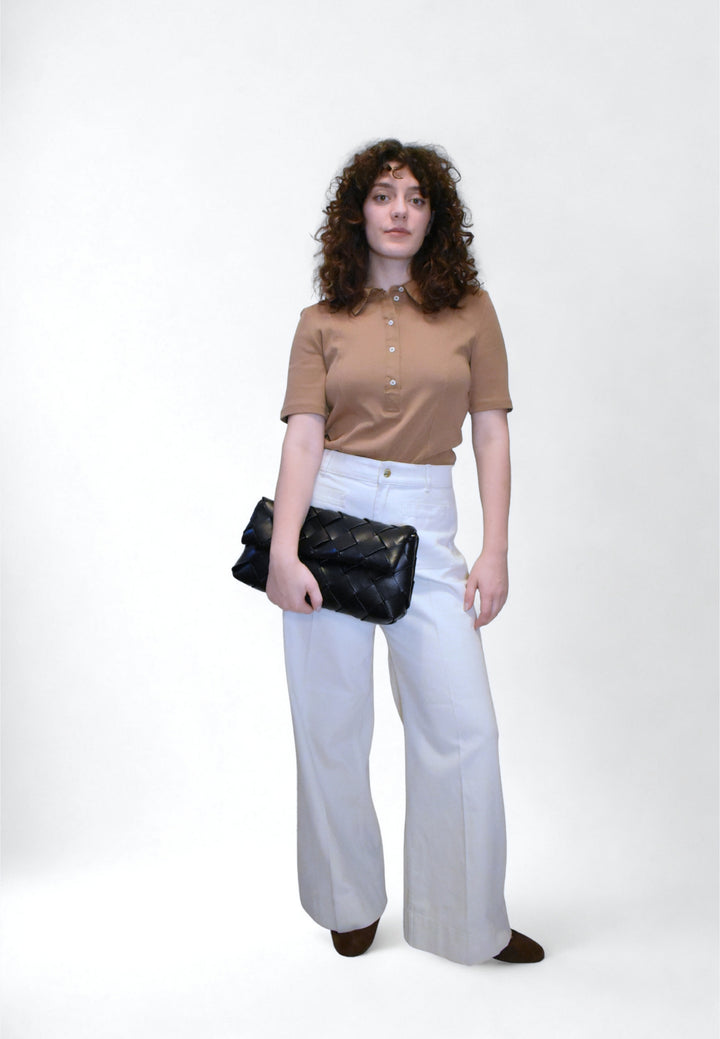 HVISK ARLENE BRAIDED SOFT STRUCTURE Tote Bag 009 Black