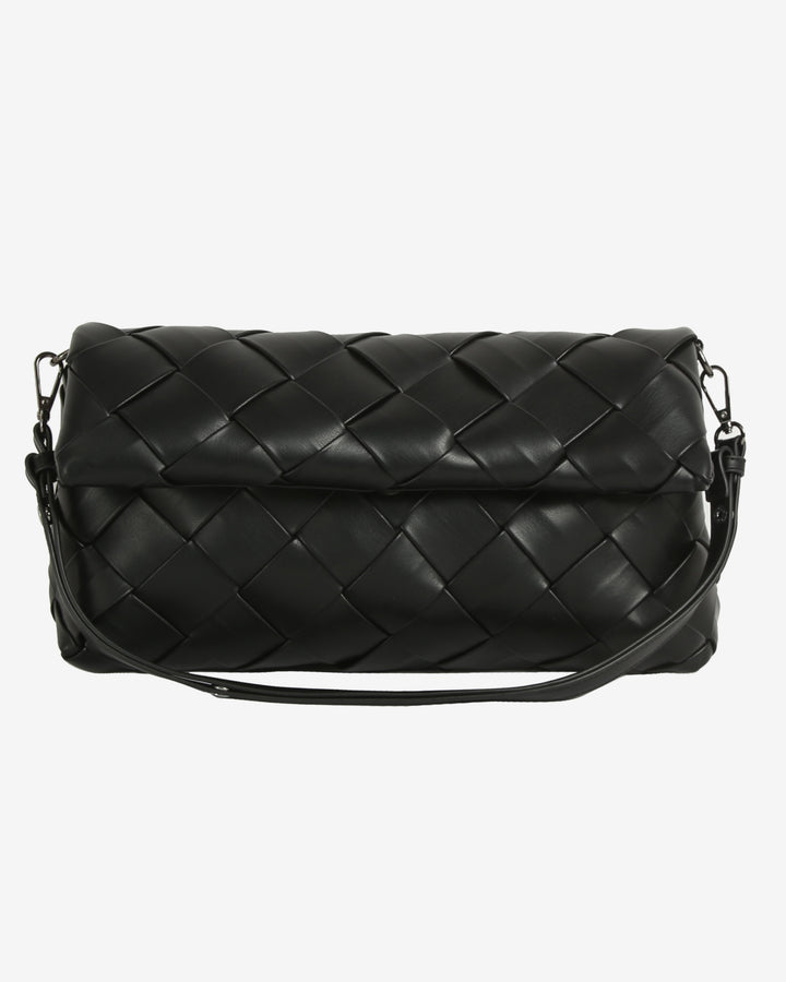 HVISK ARLENE BRAIDED SOFT STRUCTURE Tote Bag 009 Black