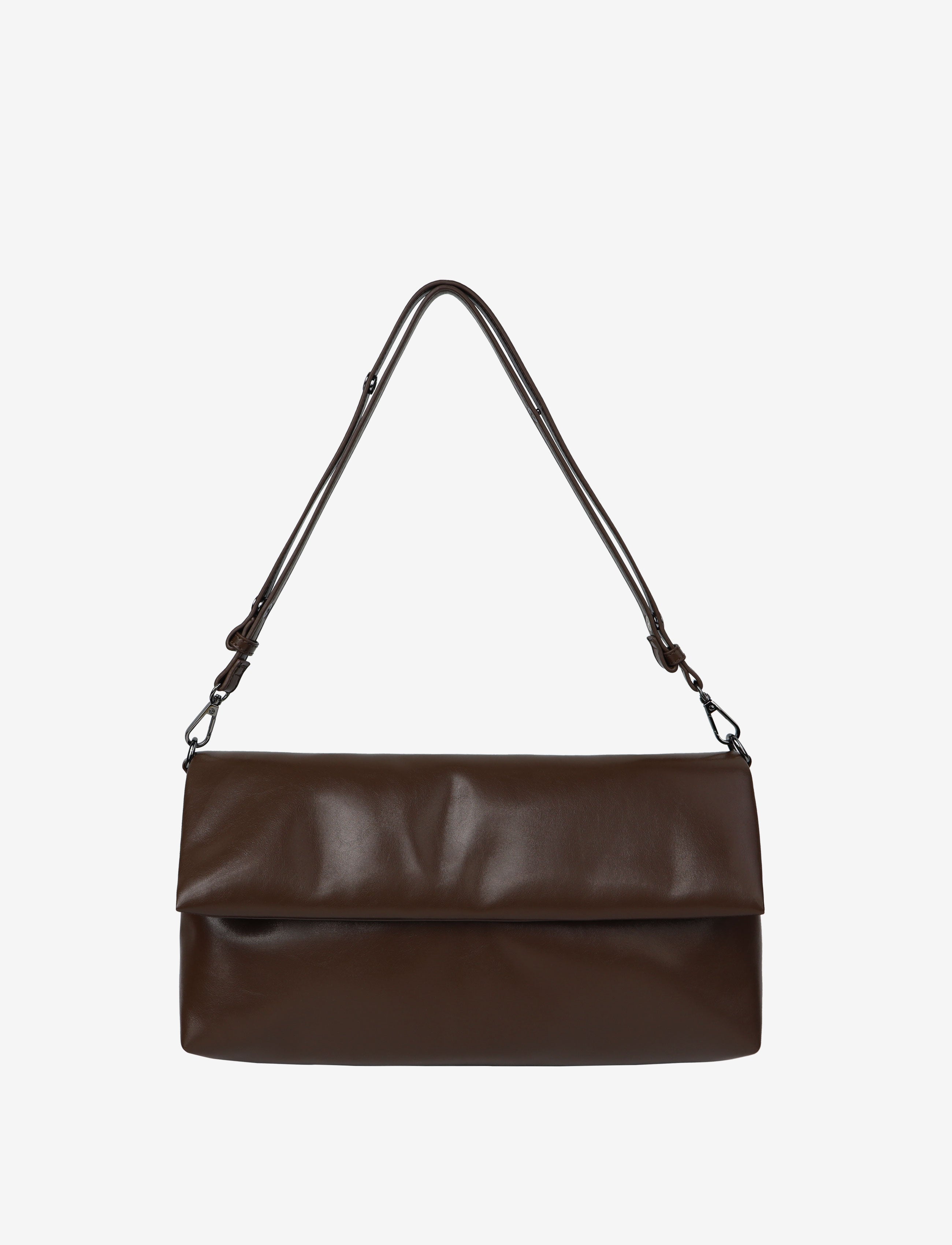 HVISK ARLENE GLOSSY STRUCTURE Tote Bag 496 Cocoa
