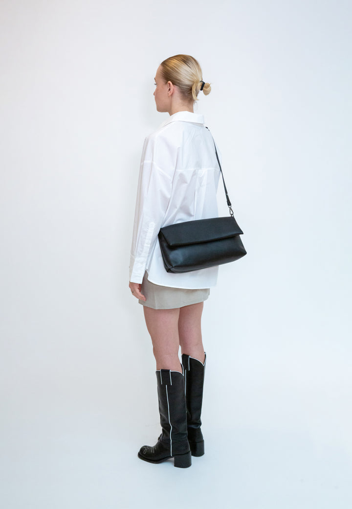HVISK ARLENE SOFT STRUCTURE Tote Bag 009 Black