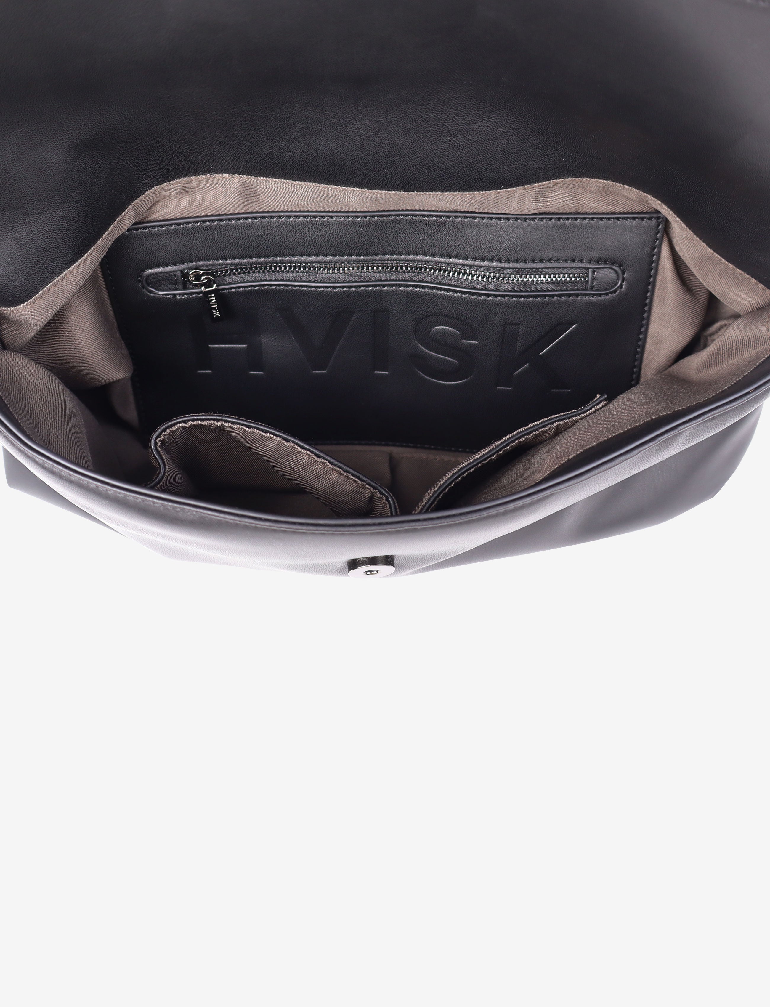 HVISK ARLENE SOFT STRUCTURE Tote Bag 009 Black