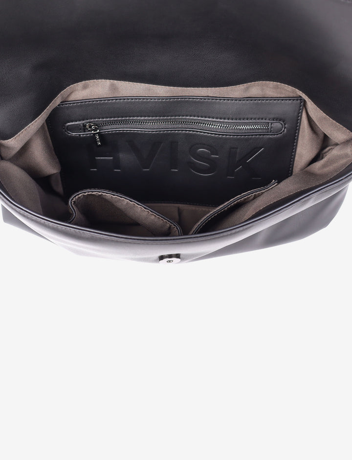 HVISK ARLENE SOFT STRUCTURE Tote Bag 009 Black