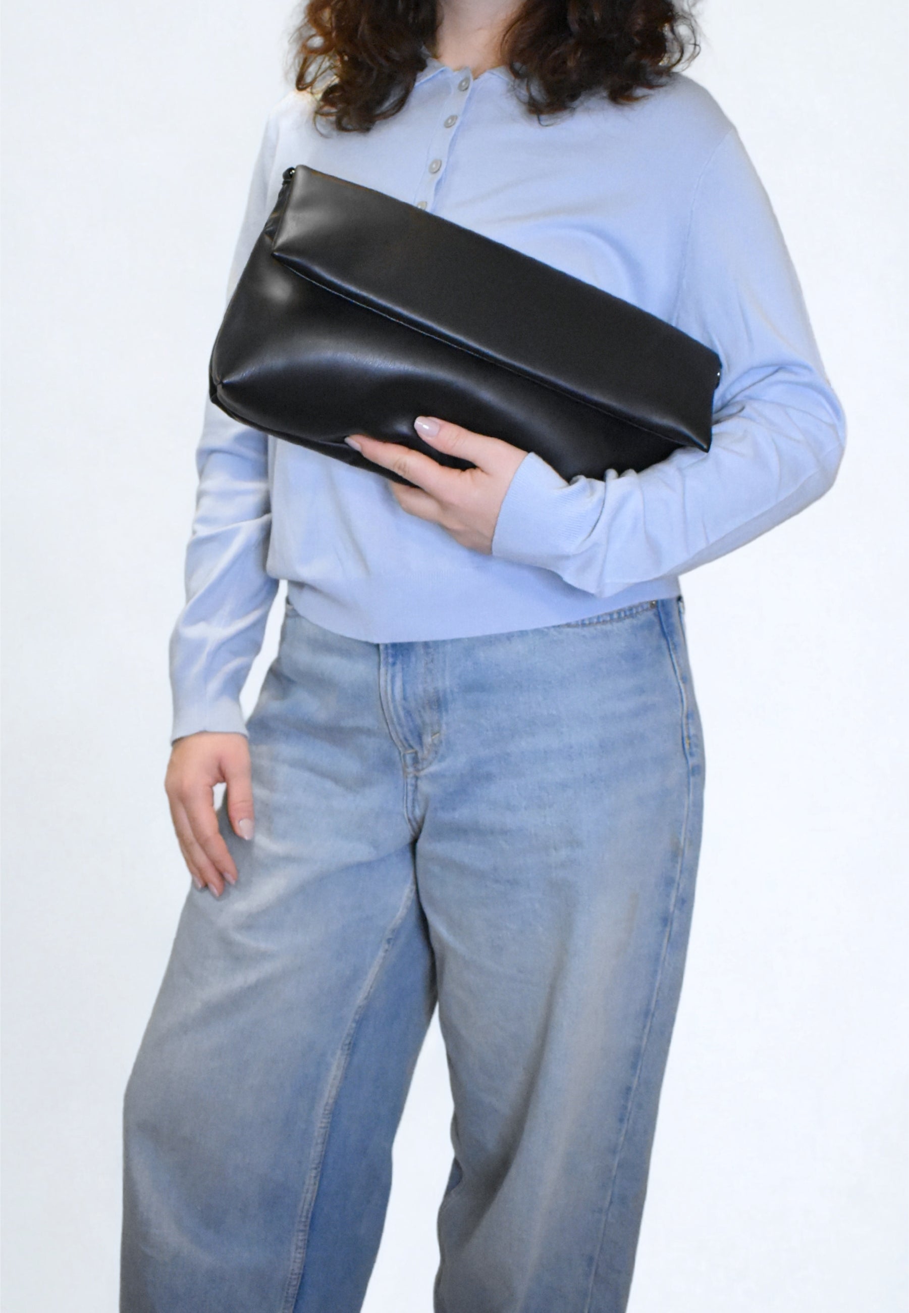 HVISK ARLENE SOFT STRUCTURE Tote Bag 009 Black