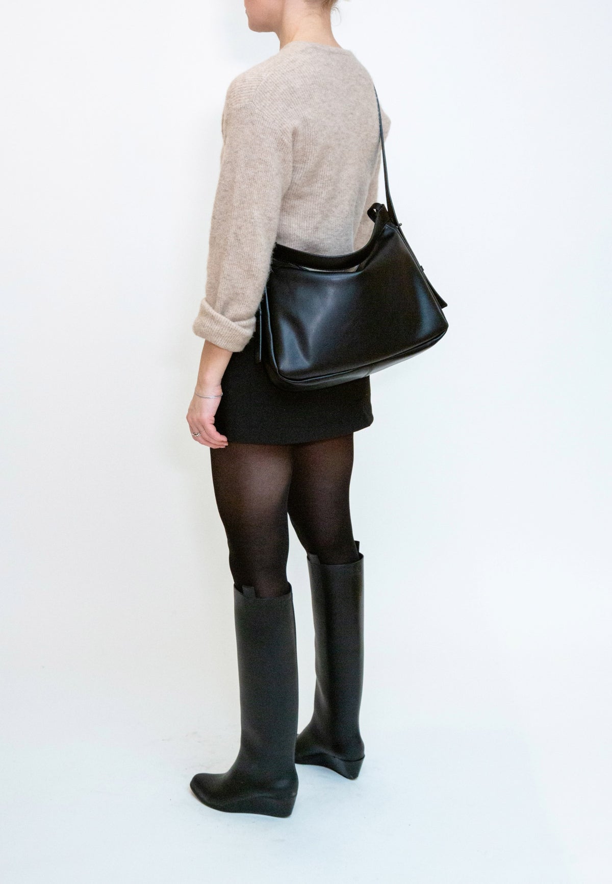HVISK Andrea Soft Shoulder Bag 009 Black