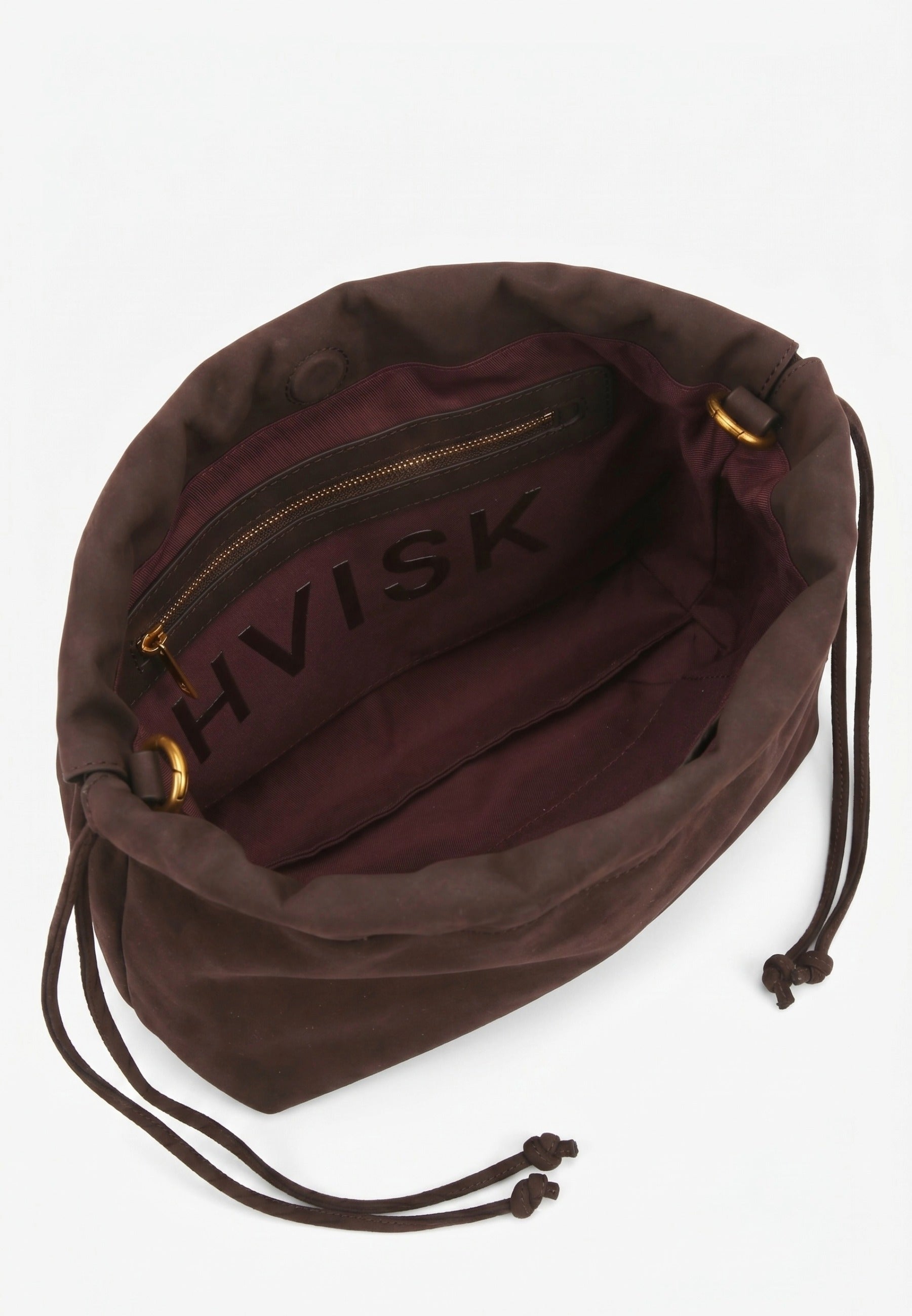 HVISK Arcane Brush Clutch 507 Umber Brown