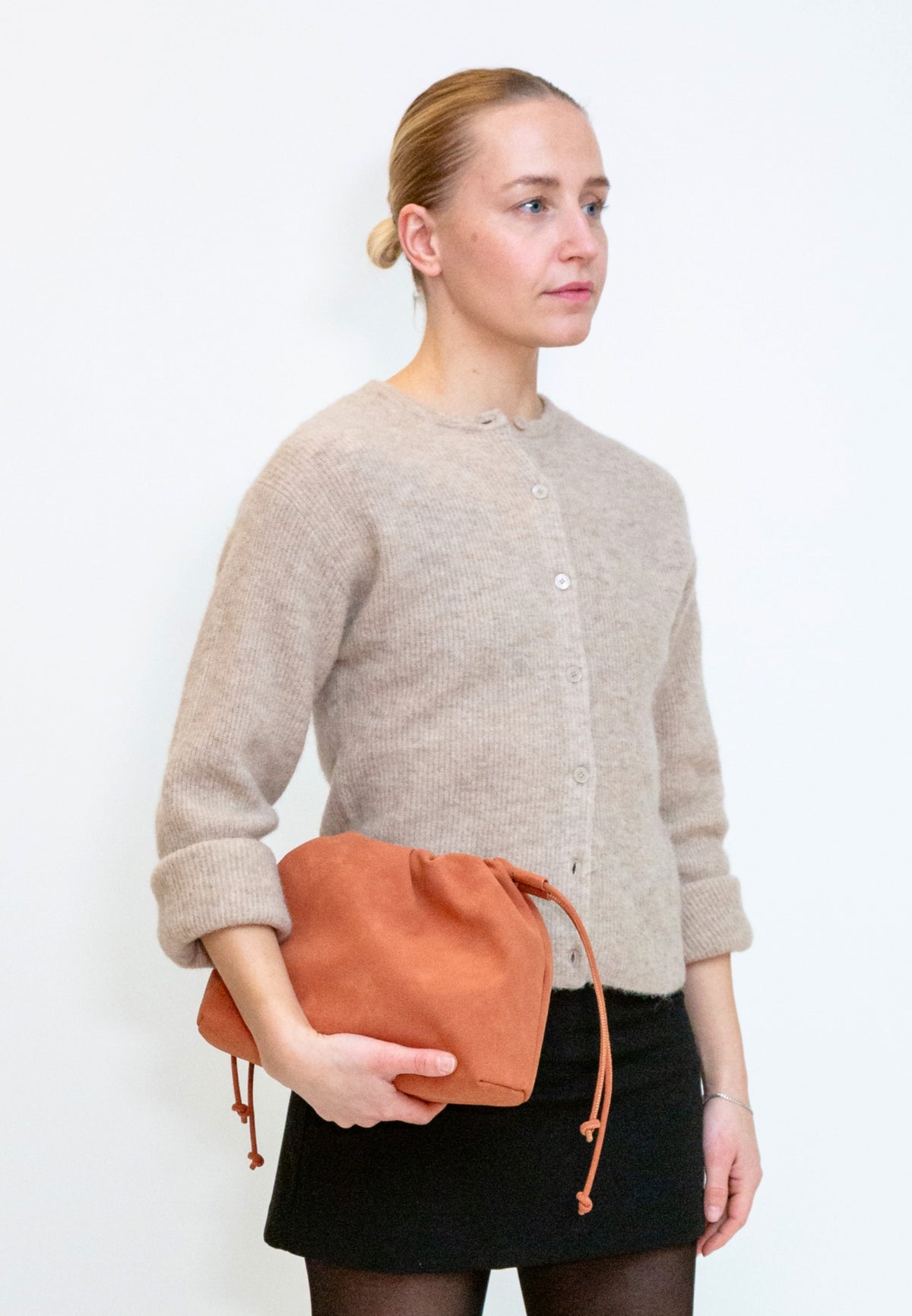 HVISK Arcane Brush Clutch 510 Terracotta
