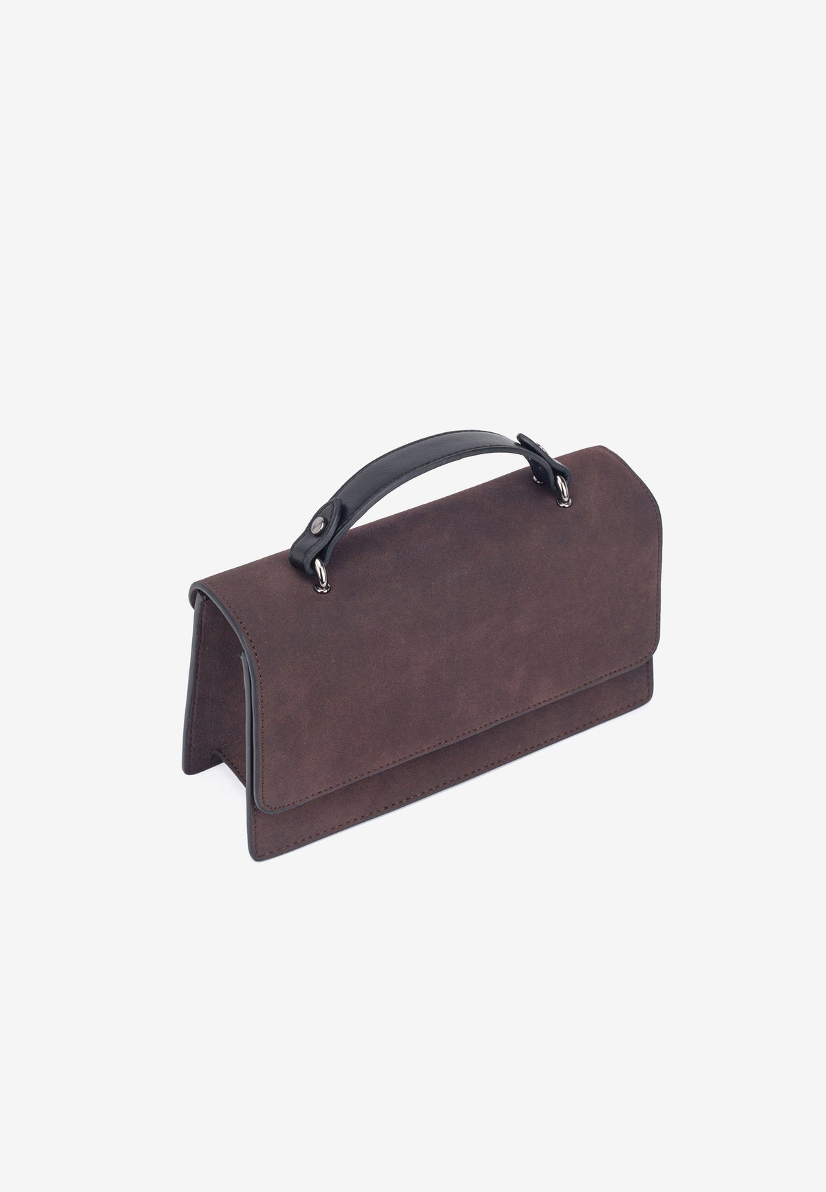 HVISK Aria Brush Handbag 514 Umber Brown / Black