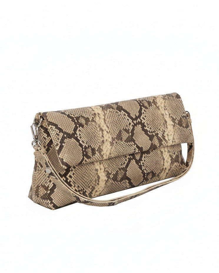 HVISK Arlene Scaly Clutch 506 Ivory