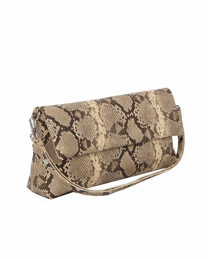 HVISK Arlene Scaly Clutch 506 Ivory