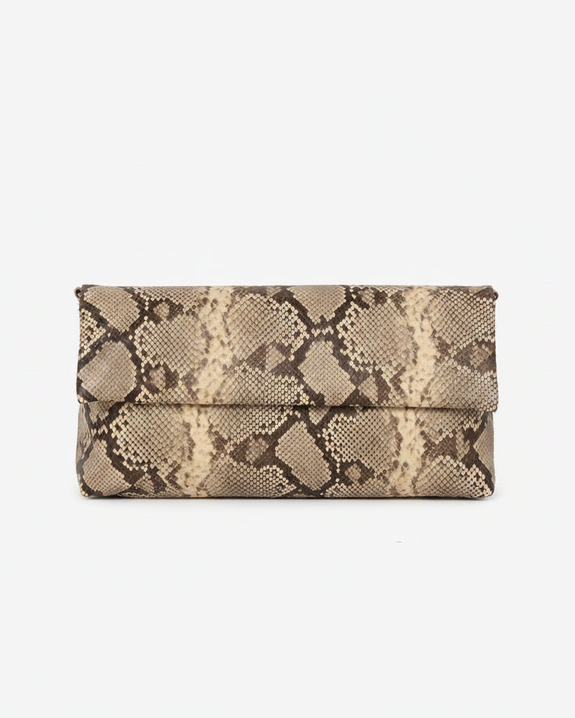HVISK Arlene Scaly Clutch 506 Ivory