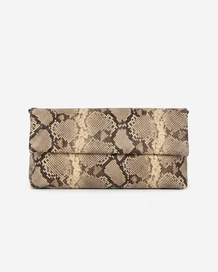 HVISK Arlene Scaly Clutch 506 Ivory