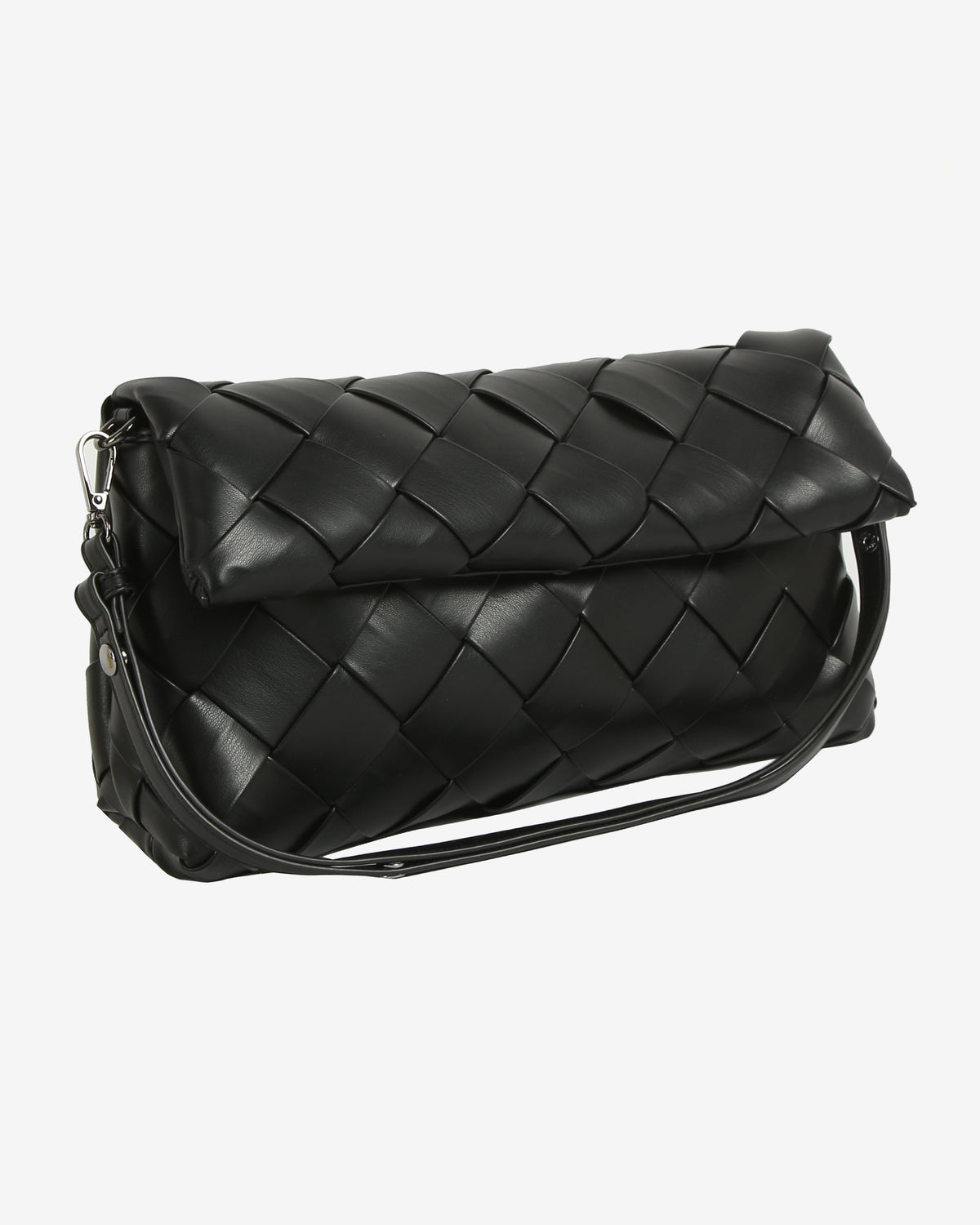 HVISK Arlene Soft Braided Clutch 009 Black