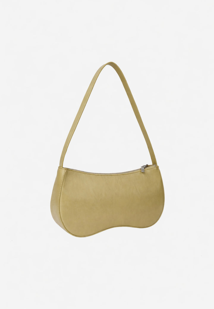 HVISK BASAL GLOSSY STRUCTURE Shoulder Bag 492 Matcha Green