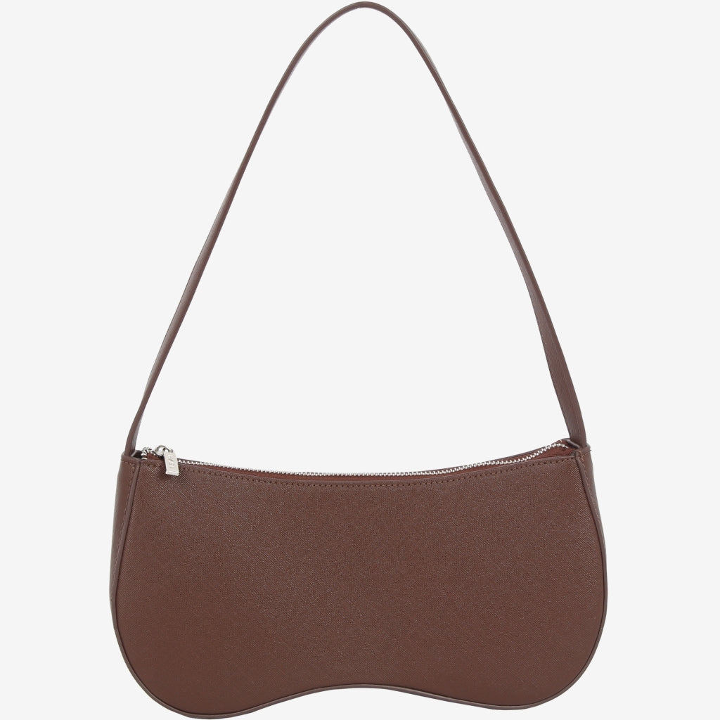 HVISK BASAL SAFFIANO Shoulder Bag 115 Dark Brown
