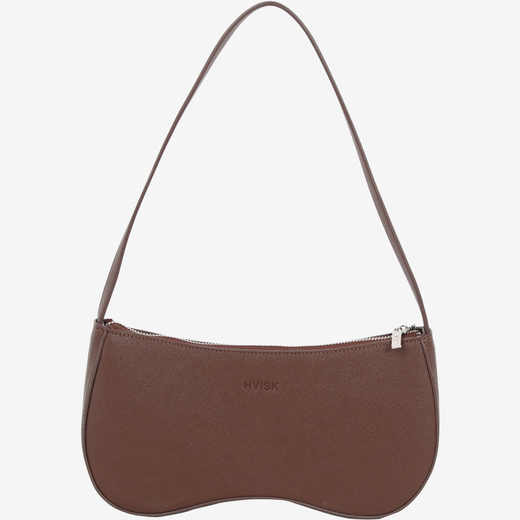 HVISK BASAL SAFFIANO Shoulder Bag 115 Dark Brown