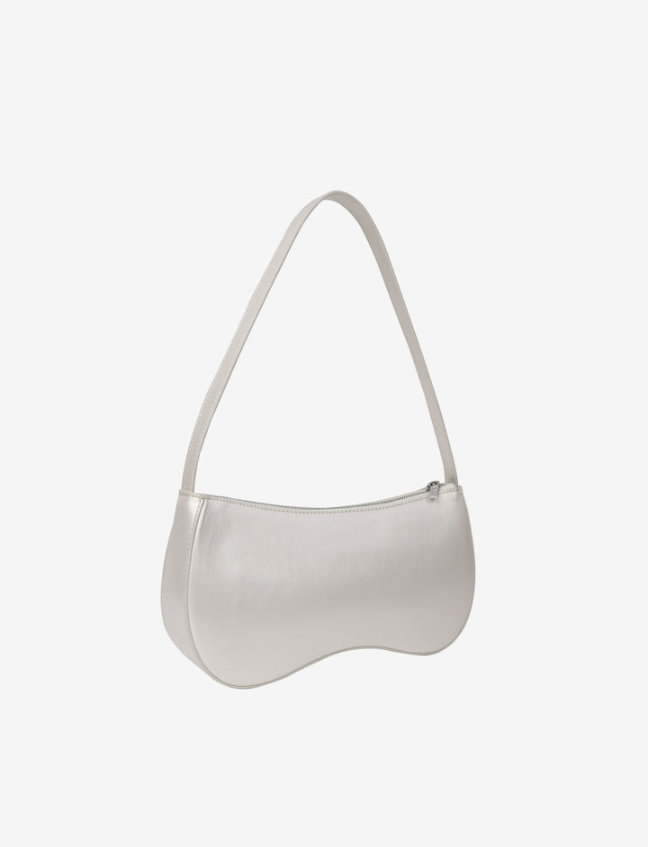 HVISK BASAL SHINY STRUCTURE Shoulder Bag 491 Pearl