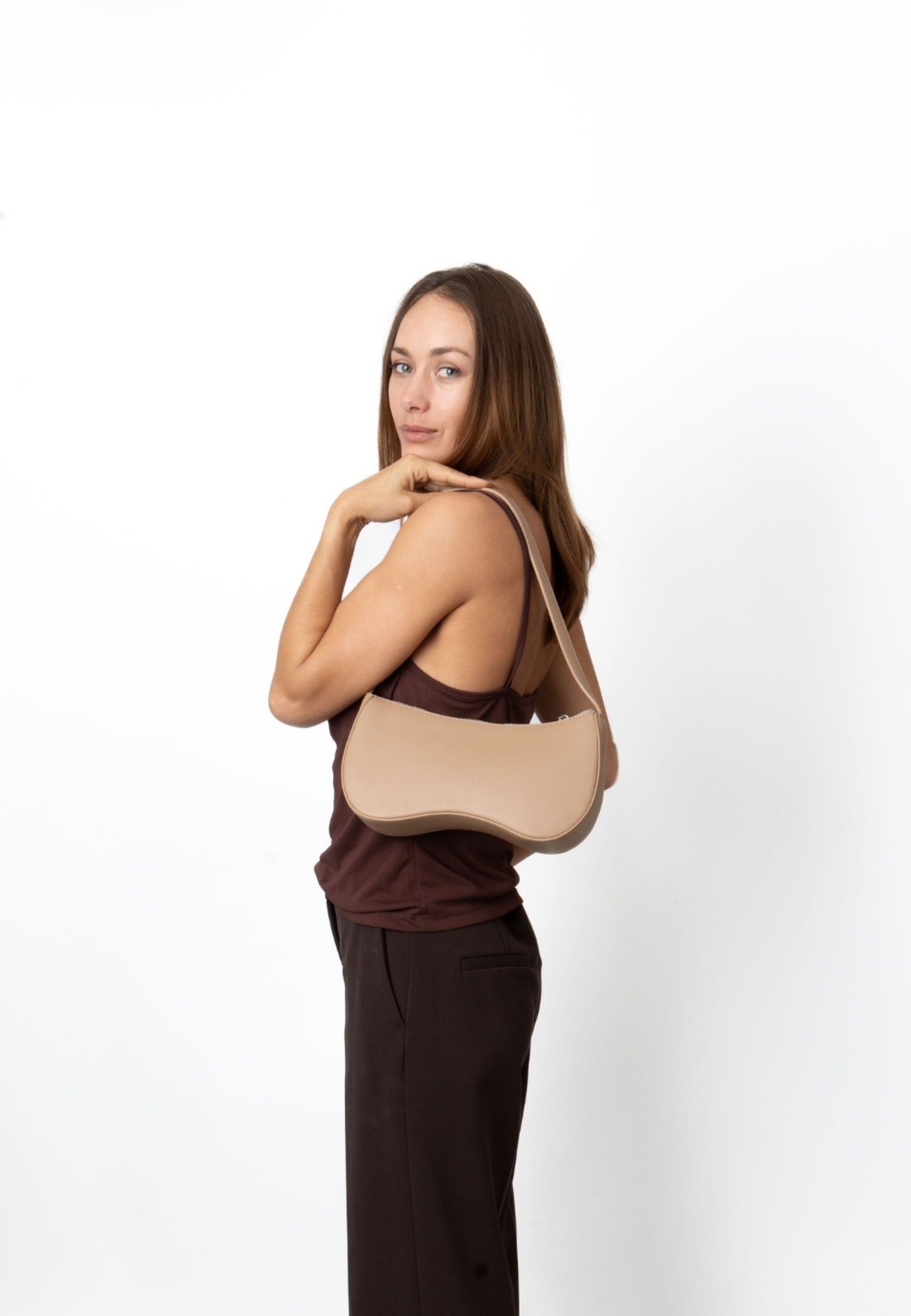 HVISK BASAL SOFT STRUCTURE Shoulder Bag 484 Sand Dune