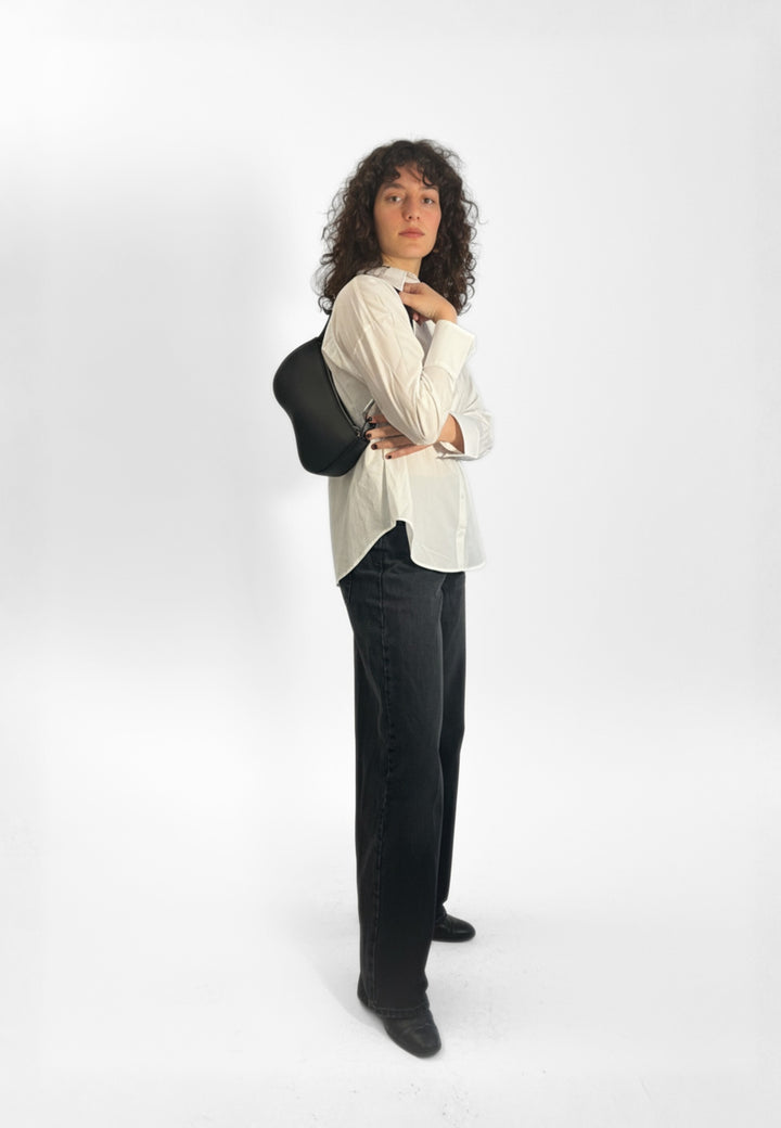 HVISK BASAL SOFT STRUCTURE HARDWARE Shoulder Bag 009 Black