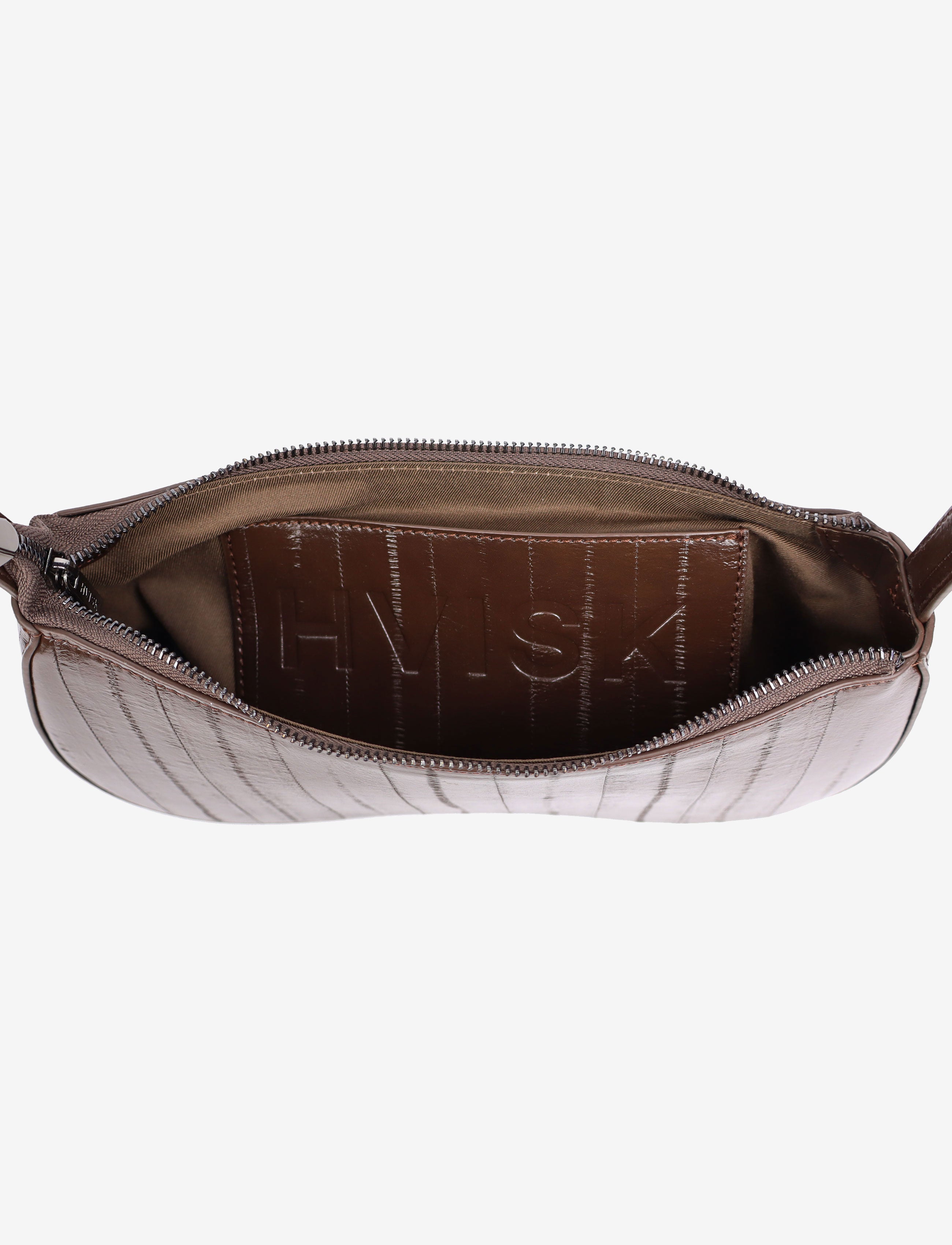 HVISK BASAL STROKE STRUCTURE Shoulder Bag 485 Espresso