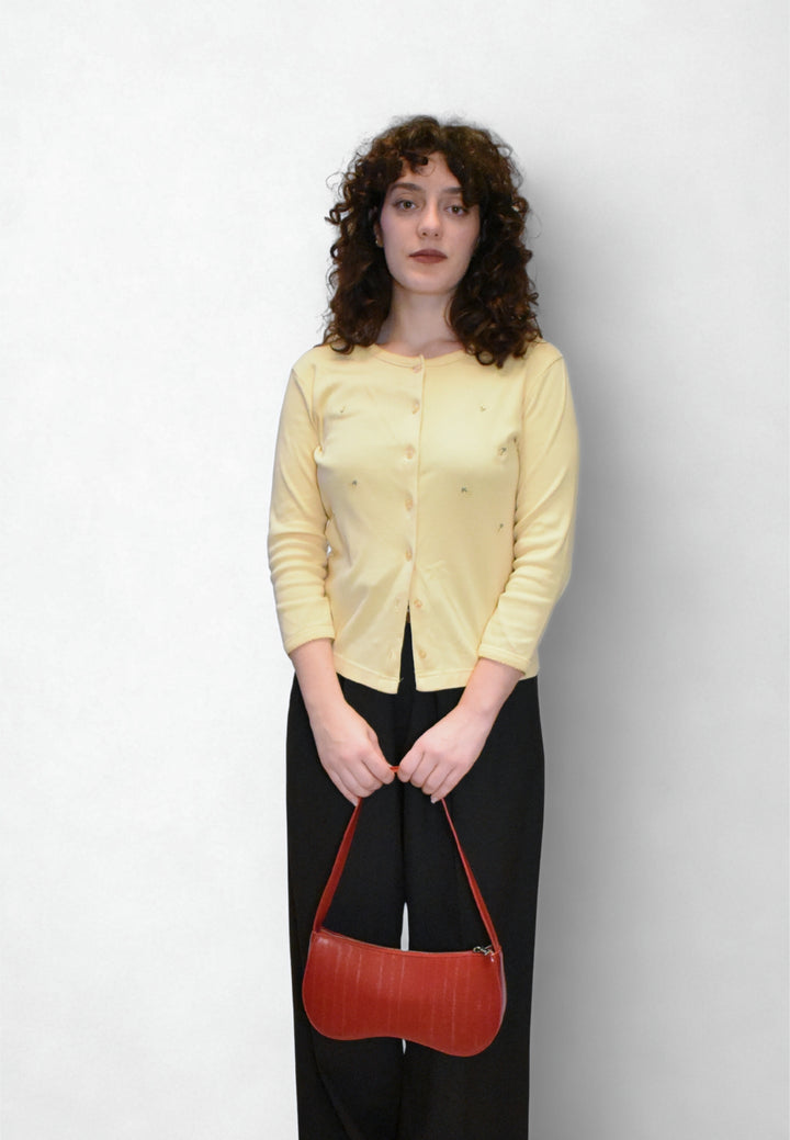 HVISK BASAL STROKE STRUCTURE Shoulder Bag 494 Scarlet Red