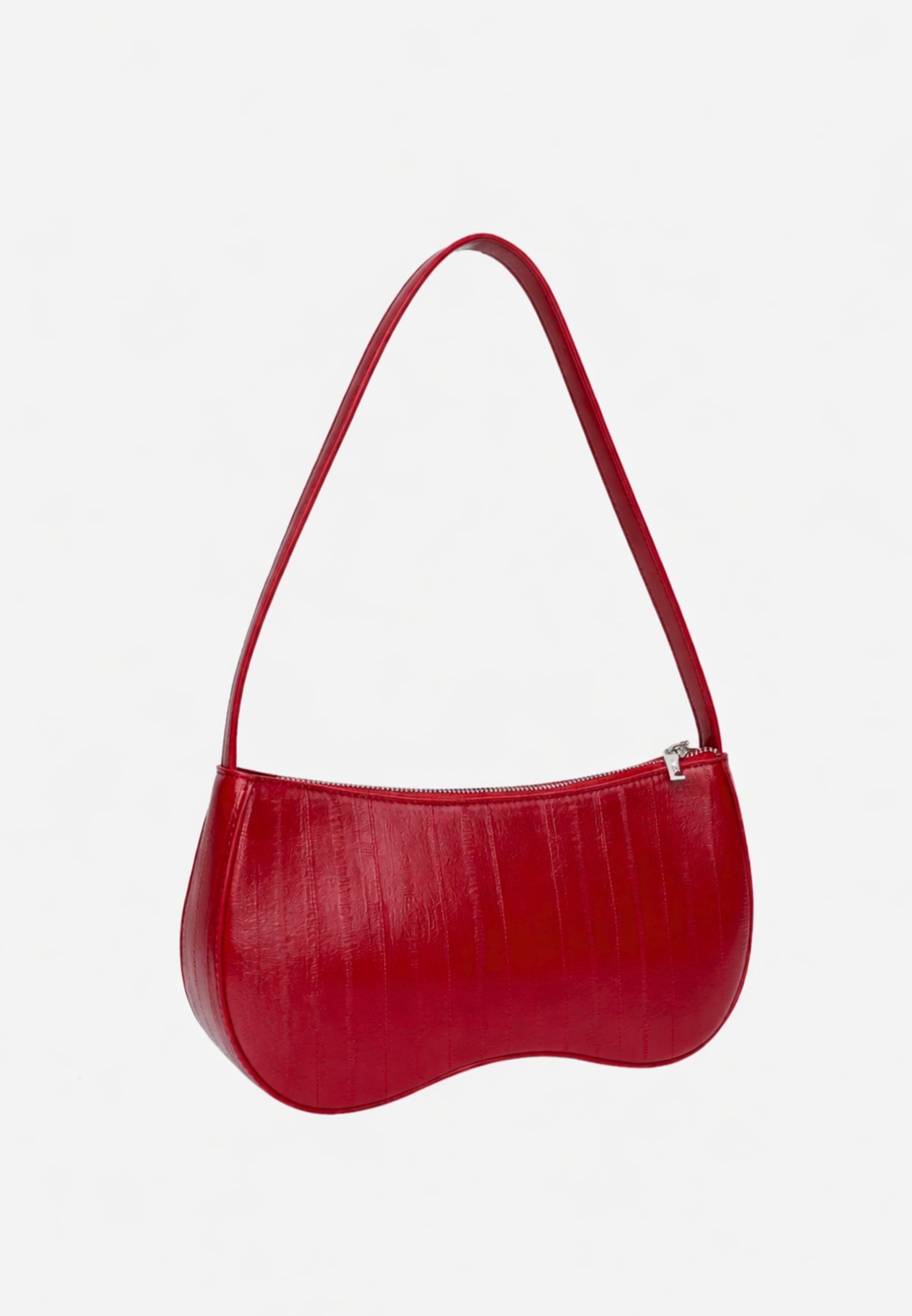 HVISK BASAL STROKE STRUCTURE Shoulder Bag 494 Scarlet Red