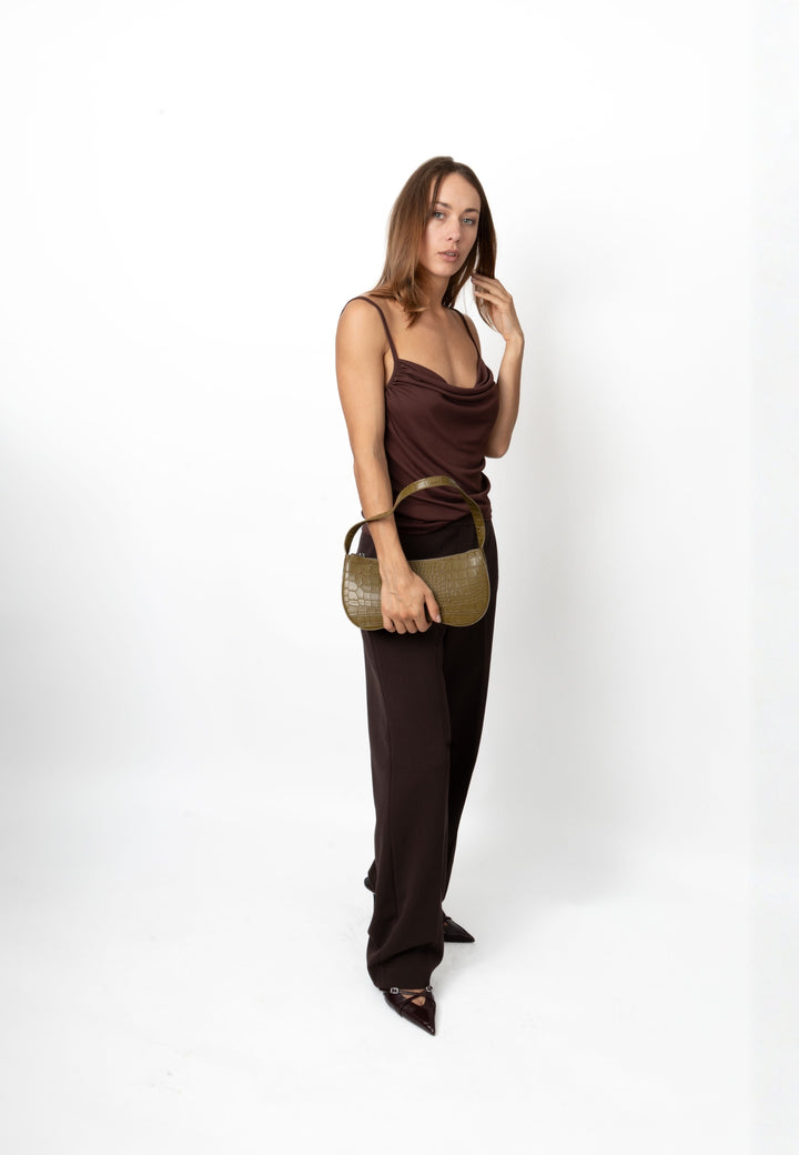 HVISK BASAL TRACE Shoulder Bag 487 Olive Green