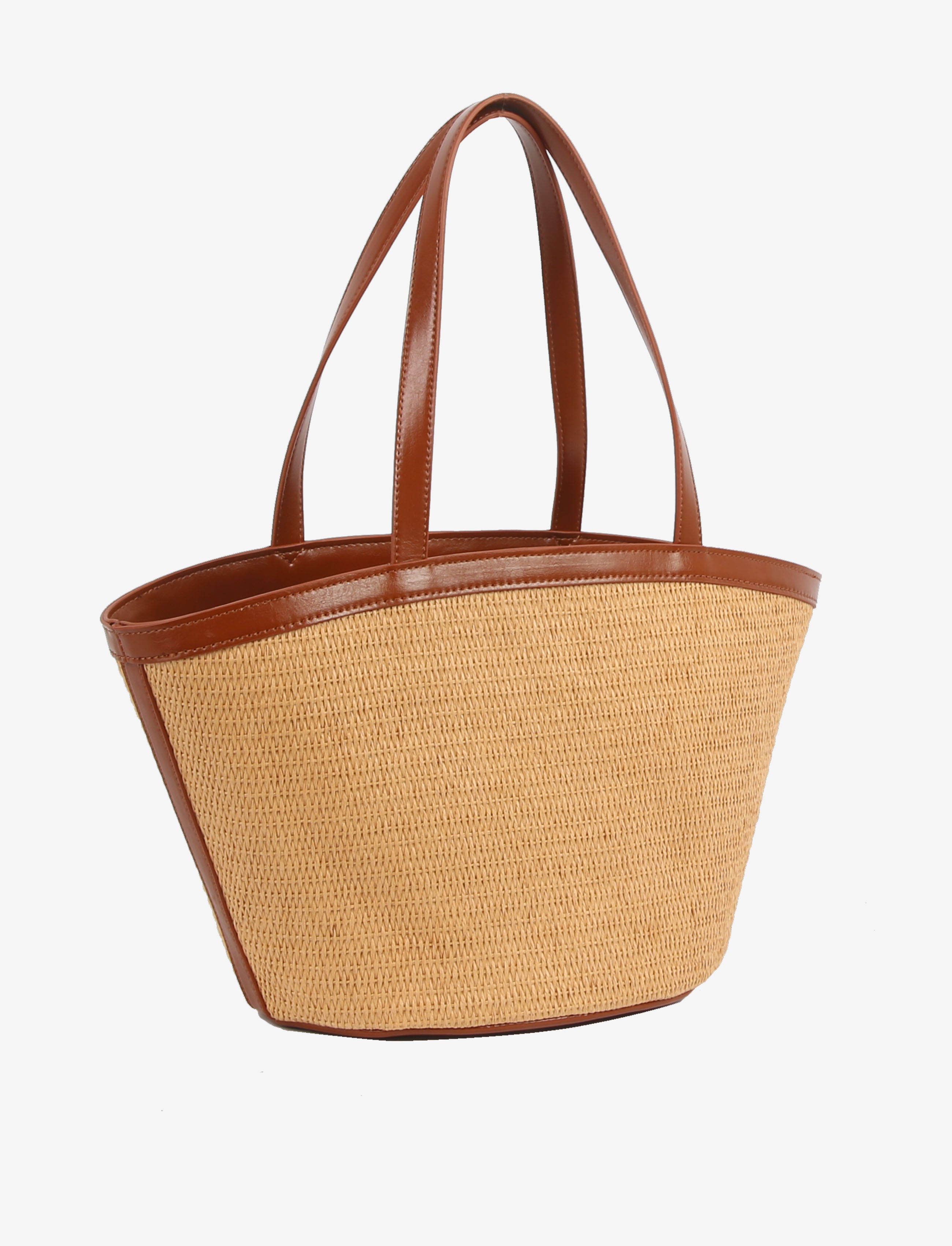 HVISK BEA RAFFIA STRUCTURE Tote Bag 500 Desert