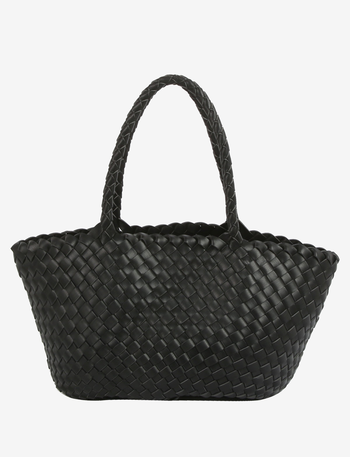 HVISK Bea Soft Braided Shopper 009 Black