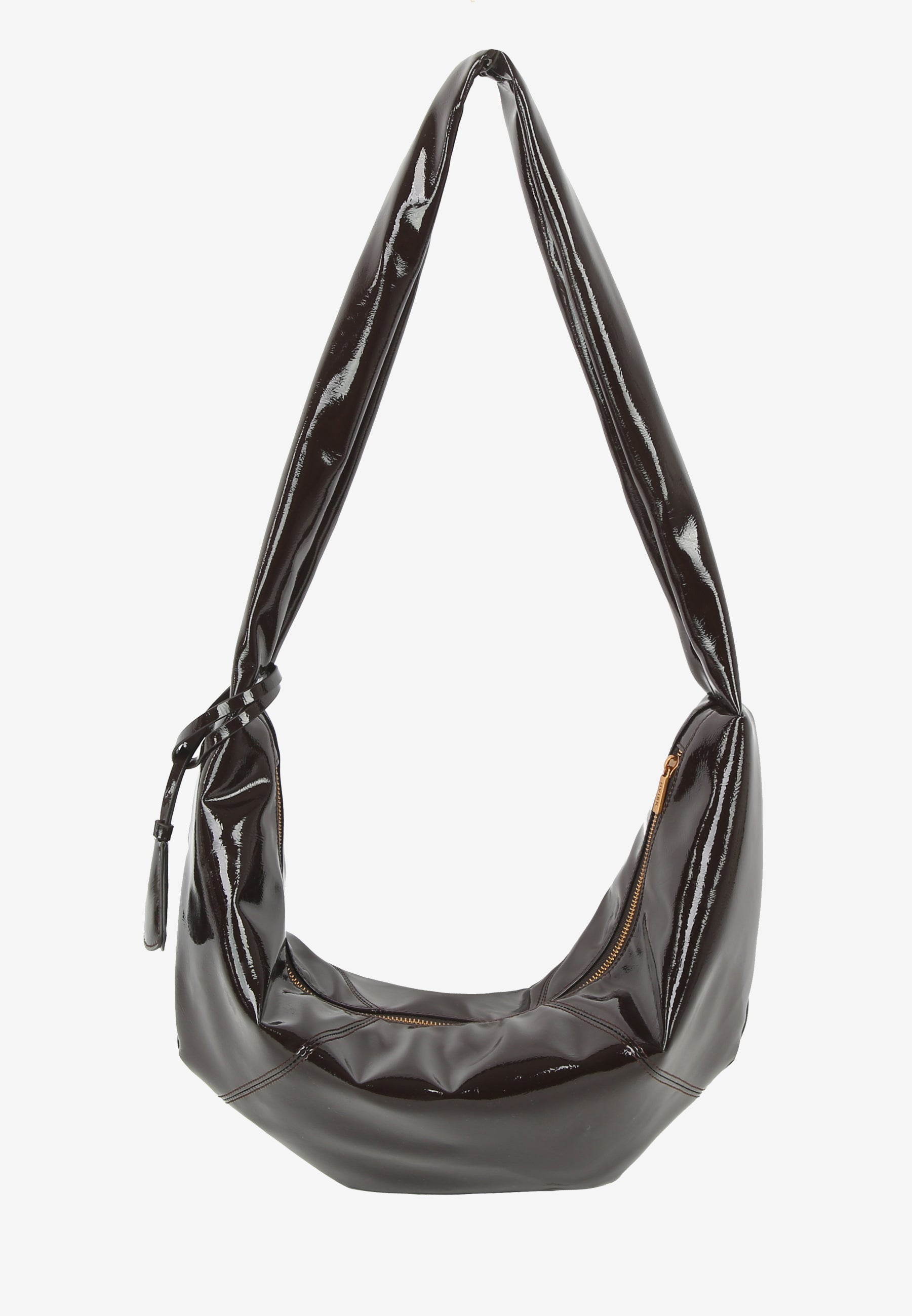 HVISK Bianca Glossy Crossbody 507 Umber Brown