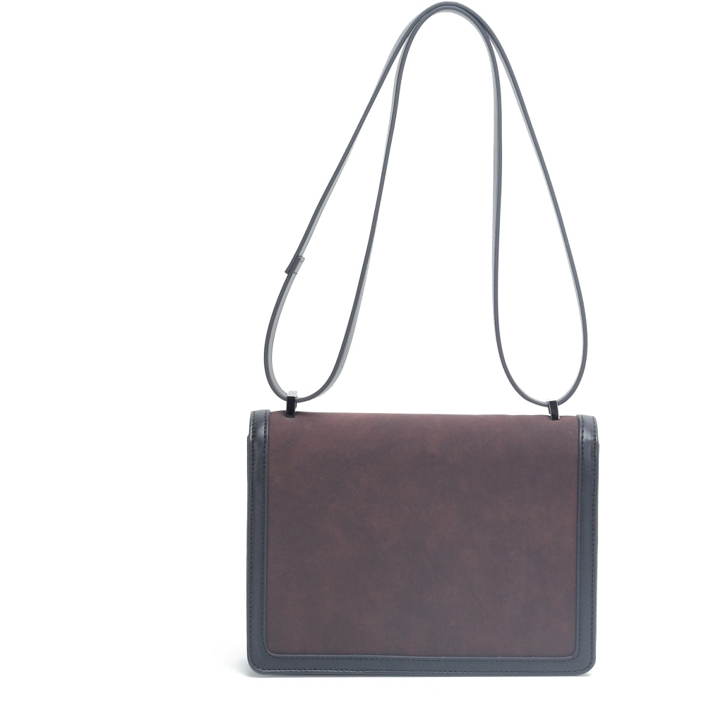HVISK CALLIE BRUSH STRUCTURE MIX Crossbody 514 Umber Brown / Black