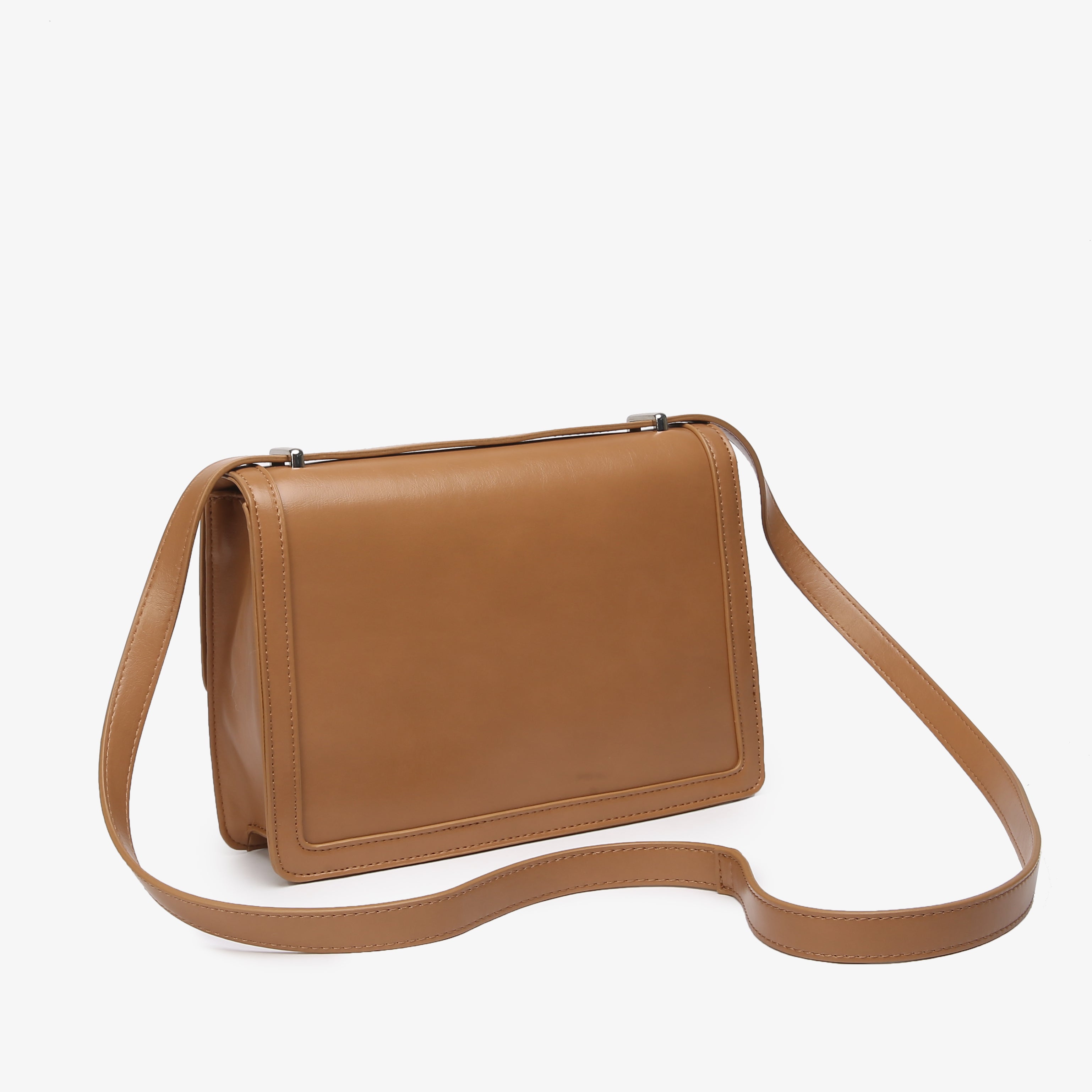 HVISK CALLIE GLOSSY STRUCTURE Crossbody 495 Mocha